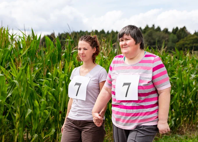 walk with mental disable