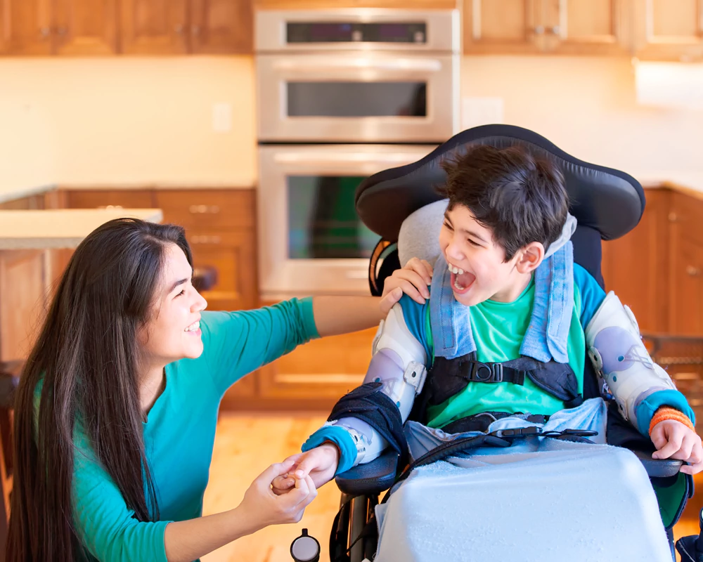 walk with mental disable